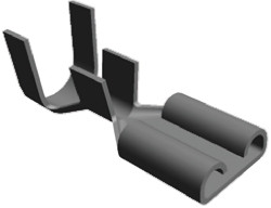 Konektor płaski Żeński 6.35 x 0.81mm długość 20.88mm Izolacja: Nieizolowane Nikiel