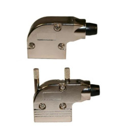 Osłona tylna D-Sub 15 -pinowe Stop cynku Kąt prosty Norcomp Złącze D-Sub, wysoka gęstość