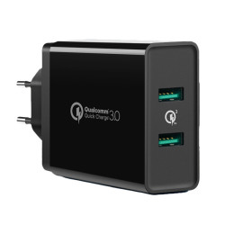 Ładowarka Sieciowa 2x USB 36W UGREEN CD161 QC 3.0 Czarna