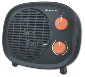 Termowentylator z termostatem 1000-2000W czarny 230V RETRO FH-2000RB