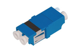 Adapter światłowodowy typ LC do LC Duplex Jednomodowy Niebieski HellermannTyton Connectivity