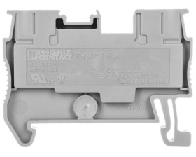 Złączka szynowa Push-IN PT 2,5 mm2,szara listwa 2-zaciskowa