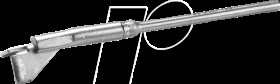 0452QDLF100/SB ERSADUR desoldering tip, for CHIP TOOL desoldering tweezers (045