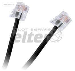 Kabel telefoniczny 3,0m czarny