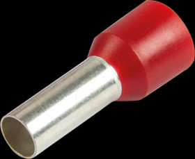 490812 Aderendhülsen, Ø 10,0 mm², 22 mm, rot, 100er-Pack