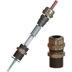 Cable gland, for non-armored cables, 3/4NPT, 28 mm, Clamping range 10 to 18 mm, IP66/IP68, 291381