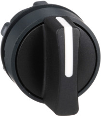 Toggle switch, unlit, latching, waistband round, front ring black, 3 x 45°, mounting Ø 22 mm, ZB5AD3