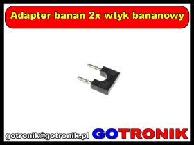 Adapter banan 2x wtyk bananowy (zwora)