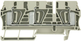 Through terminal block, spring balancer connection, 0.5-6.0 mm², 3 pole, 41 A, 8 kV, dark beige, 7907410000