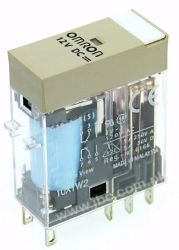 G2R-2-S DC12(S), Przekaźnik, DPDT (2 styki), napięcie cewki 12VDC, obciążenie styku max. 5A, OMRON, G2R2SDC12S