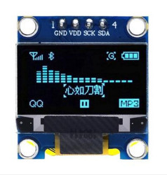 Wyświetlacz OLED 0.96 cala I2C IIC 4 PIN NIEBIESKI (ARD-OLED96-4BL)