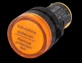 Lampka kontrolna LED pomarańczowa 22mm 24V AC DC