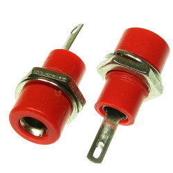 Gniazdo banan K214 Czerwone