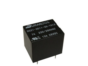 Przekaźnik mocy 12V dc SPDT-C/O Durakool, montaż PCB
