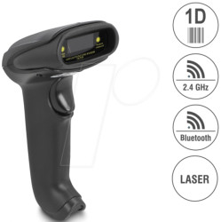 90564 Barcode scanner, 1D, laser, 2.4 GHz/Bluetooth/USB