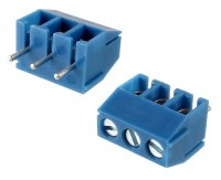 ETB3-3.5B Kostka zaciskowa do druku potrójna, raster 3.5 mm (niebieska)