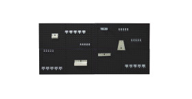 Zestaw uchwytów narzędziowych do montażu na panelu ściennym Uchwyt narzędziowy do panelu ściennego Zestaw haków i