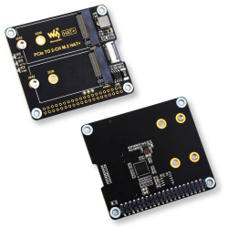 Adapter PCIe na dwa dyski M.2 NVMe do Raspberry Pi 5 2230/2424 od WaveShare