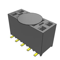 Gniazdo PCB 10 -pinowe 2 -rzędowe raster: 2.54mm Gniazdo do montażu powierzchniowego na płytce drukowanej Pionowy SMD