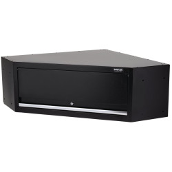 BUNKER&#xAE; 33201 Modular Single Door Corner Wall Cabinet 865 x 860mm Black