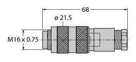 Turck 6934743 Złącze niekonfekcjonowane czujnika/aktuatora BS14-0, 1 szt.