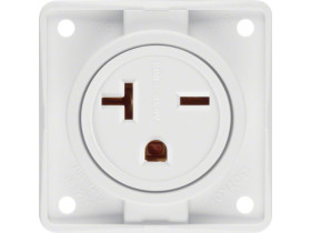 Integro Flow Gniazdo z uziemieniem "USA/CANADA" NEMA 6-20 R mechanizm biały 862542509 HAGER