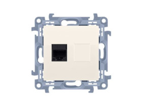 SIMON 10 Gniazdo komputerowe RJ45 kremowe C61E.01/41 KONTAKT SIMON