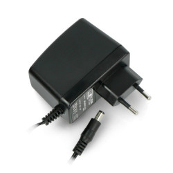 Zasilacz impulsowy MW Power EA1024A 12V/2A - wtyk DC 5,5/2,5mm - czarny