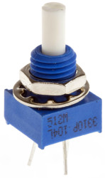 Potencjometr 100kΩ typ Obrotowy Bourns średnica wału 3,18 mm 0.25W długość wału 12.7mm Montaż panelowy, Przewlekany