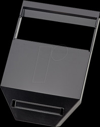 918.124 DESK2 cable duct RAL9005, painted black