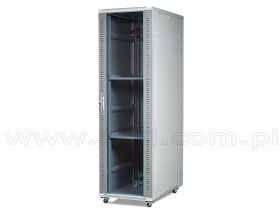 Szafa rack 42U, 19", 1000mm gł., drzwi szklane