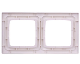 KARO Ramka podwójna ecru perłowy R-2S/42