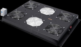 26210108 19-inch roof fan unit, 4 fans, black