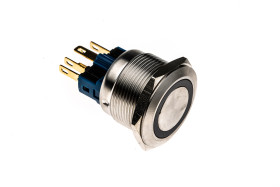 Nasadka przełącznika Chwilowy SPDT średnica wycięcia 22mm, montaż panelowy RS PRO