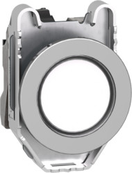 Signal light, 110-120 VAC, illuminable, waistband round, white, front ring metal, mounting Ø 30.5 mm, XB4FVG1