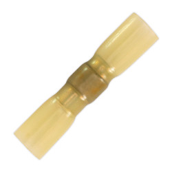 Sealey HSSB25Y Heat Shrink Butt Connector with Crimp &amp; Solder Yellow Pack of 25