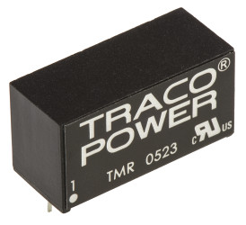 Przetwornica DC-DC, 2W, Uwe 4,5 → 9 V DC, Uwy ±15V dc, Iwy ±65mA, TRACOPOWER