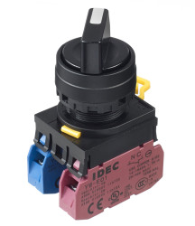 Przełącznik bistabilny, 2-pozycyjny, 10A, IP65, Ø 22mm, Idec YW