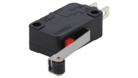 Mikroprzełącznik Snap Action Z Dźwignią (Z Rolką) Spdt Poz 2 Vx-016-1A3