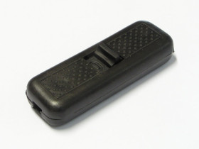 Przełącznik przelotowy lampkowy Ł2 NW 2A 250V czarny ON-OFF