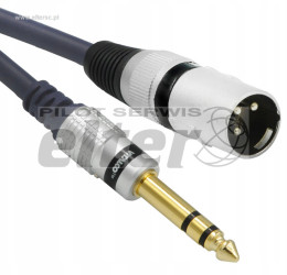 Kabel Jack 6,3mm stereo - XLR męski 3,0m Vitalco