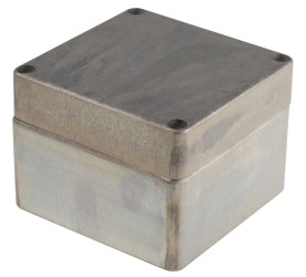 Obudowa Aluminium odlewane szerokość zew. 120 mm długość zew. 122 mm wys. zew. 91 mm RS PRO IP66 Srebrny