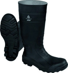 Obuwie bezpieczne, wysokie z PVC, kolor Czarny, rozmiar: 42, COPPES5NO42