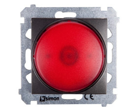 Simon 54 Sygnalizator świetlny LED czerwone światło antracyt DSS2.01/48