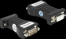 64315 Isolator RS-232 D-Sub 9 female to RS-232 D-Sub 9 male TXD, RXD,