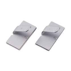 TruComponents 41091 Cable mount Self-adhesive &#xD8;8mm Silver 1pcs