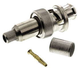 Złącze koncentryczne Montaż na kablu Męski typ złącza Złącze SHV Połączenie zagniatane typ kabla RG59 A/U, RG59 B/U,
