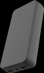 GPPBB20BBKBSR554 Power bank, Li-Po, 20,000 mAh, 2x USB-A, 1x USB-C, black