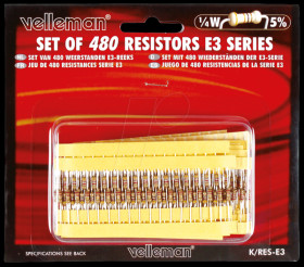 K/RES-E3 Set: E3 resistors, 480 pieces