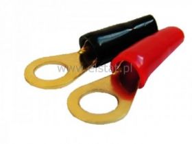 Konektor Oczkowy zasil. M8-8 kabel 8mm czarny